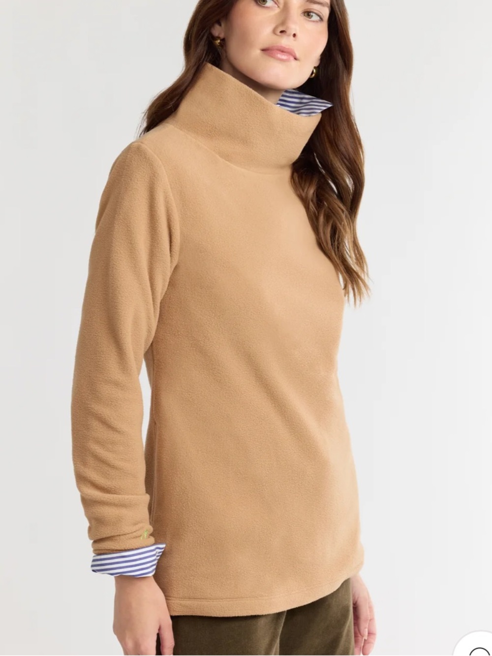 Dudley Stephens Camel Cobble Hill Turtleneck Size XL